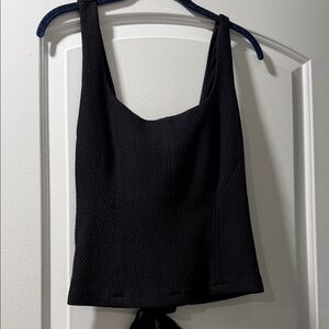 Anthropologie Black Textured Camisole